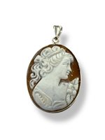 Anhänger Mandile 1922 Dame Cammei  in Silber Conchiglia 2MCICM15.4